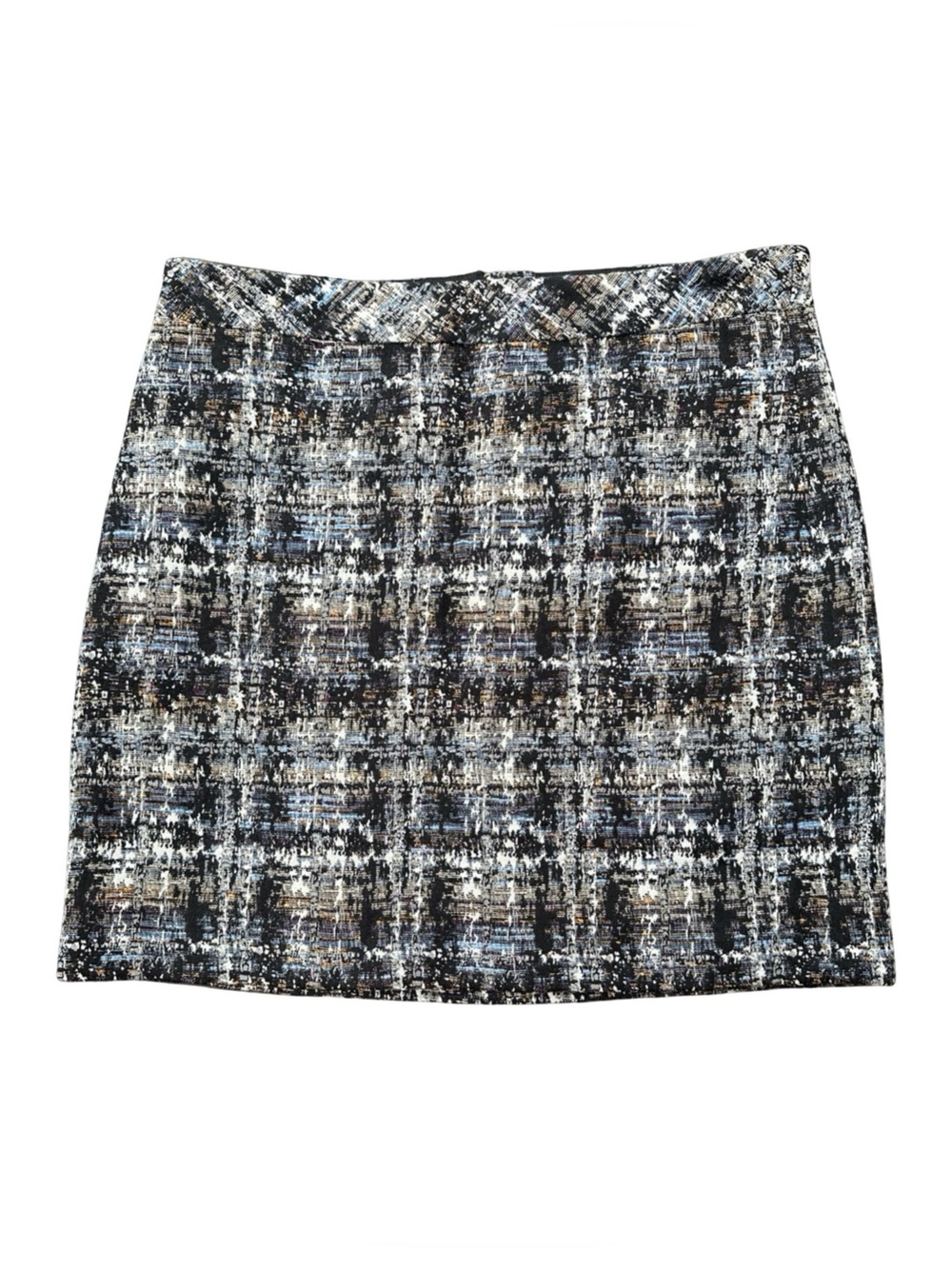 J Crew Skirt Size 8 Womens Cotton Silk Blend Textured Multicolor Mini A-Line